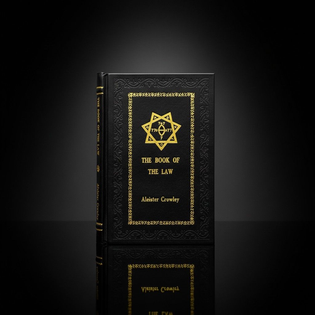 please Obley The Law. KeePerクロスセット The Book of the Law by Aleister Crowley – Leather Bound